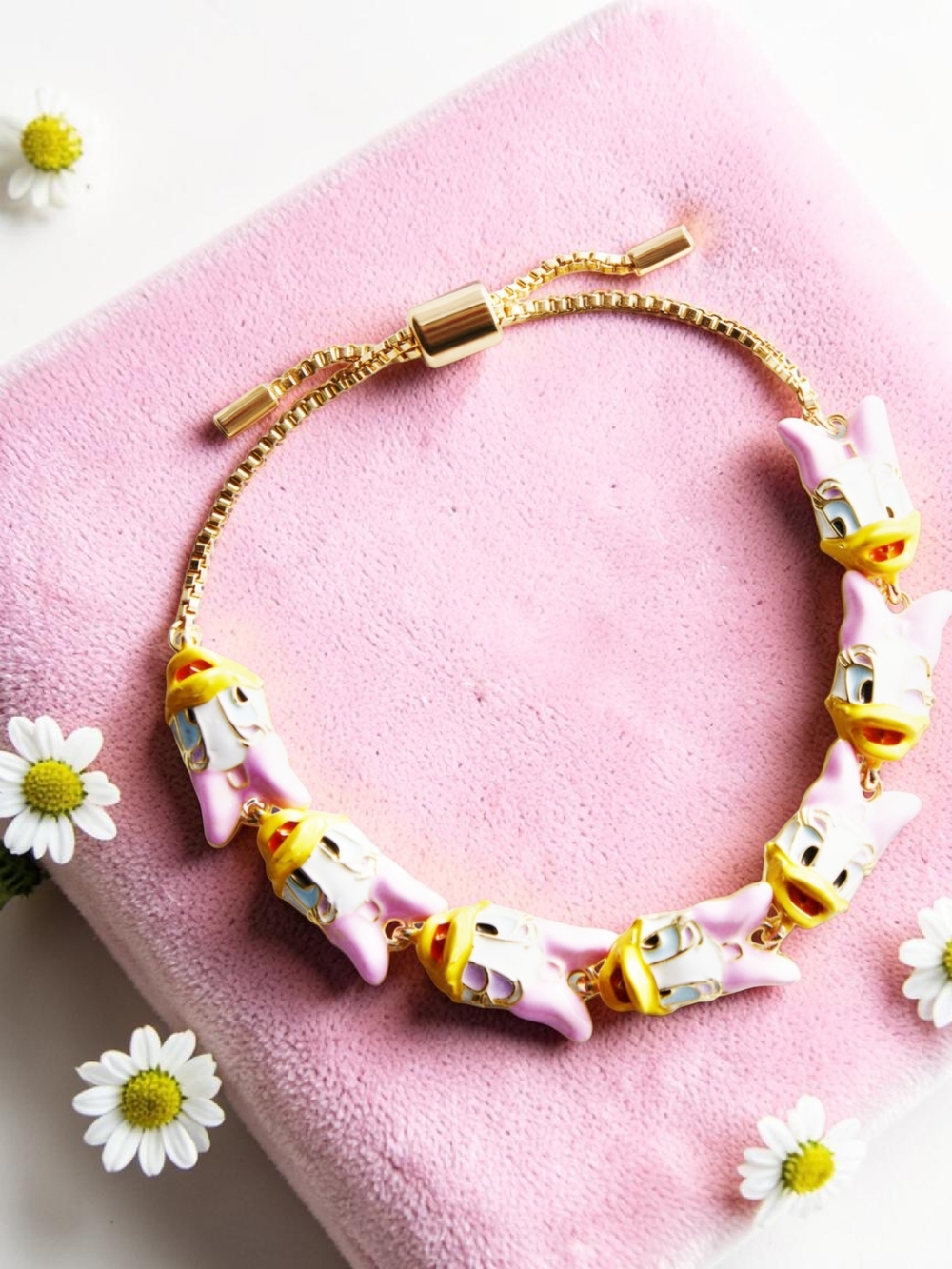 NEW Disney Daisy Duck Faces Bracelet 6.25" officially licensed Disney NWT